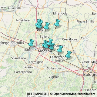 Mappa Via Uruguay, 41122 Modena MO, Italia (10.56308)