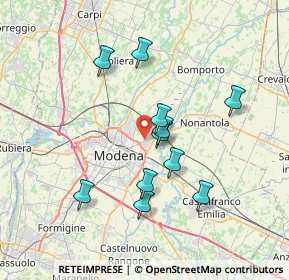 Mappa Via Uruguay, 41122 Modena MO, Italia (6.45545)