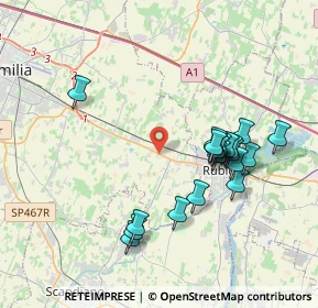 Mappa Reggio Nell'emilia, 42122 Bagno RE, Italia (3.7245)