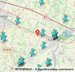 Mappa Reggio Nell'emilia, 42122 Bagno RE, Italia (5.4565)
