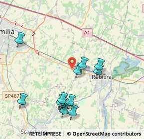 Mappa Reggio Nell'emilia, 42122 Bagno RE, Italia (4.21667)