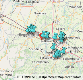 Mappa Reggio Nell'emilia, 42122 Bagno RE, Italia (11.89167)