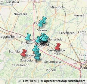 Mappa Via del Mercato, 41122 Modena MO, Italia (7.74053)