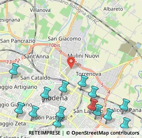 Mappa Via del Mercato, 41122 Modena MO, Italia (3.05714)