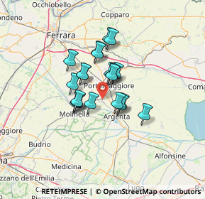 Mappa Via Rosa Bardelli, 44011 Portomaggiore FE, Italia (9.071)