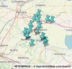 Mappa Via Rosa Bardelli, 44011 Portomaggiore FE, Italia (9.5515)