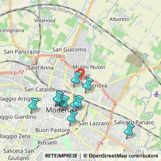 Mappa Via Pio Donati, 41122 Modena MO, Italia (2.03727)
