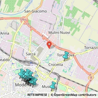 Mappa Via Pio Donati, 41122 Modena MO, Italia (1.775)