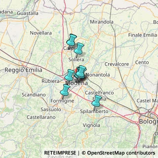 Mappa Via Pio Donati, 41122 Modena MO, Italia (7.12455)
