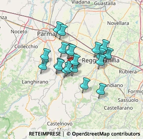 Mappa SP 22, 42021 Bibbiano RE, Italia (9.6465)