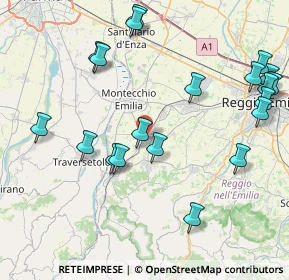 Mappa SP 22, 42021 Bibbiano RE, Italia (9.7175)