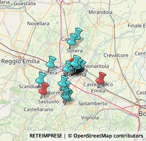Mappa Via Tirasegno, 41122 Modena MO, Italia (7.717)