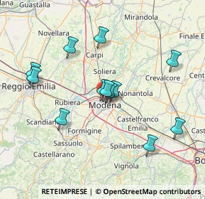 Mappa Via Tirasegno, 41122 Modena MO, Italia (14.13917)