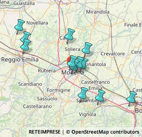 Mappa Via Tirasegno, 41122 Modena MO, Italia (14.21667)