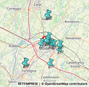 Mappa Via Tirasegno, 41122 Modena MO, Italia (5.39615)