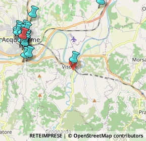 Mappa Via Villeto, 15010 Visone AL, Italia (3.018)