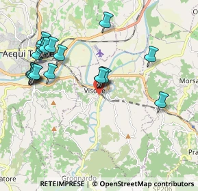 Mappa Via Villeto, 15010 Visone AL, Italia (2.1255)