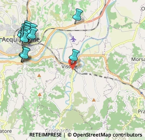 Mappa Via Villeto, 15010 Visone AL, Italia (2.8425)