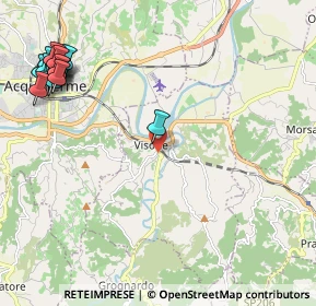 Mappa Via Villeto, 15010 Visone AL, Italia (3.01278)