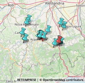 Mappa Via Villeto, 15010 Visone AL, Italia (10.046)