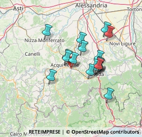 Mappa Via Villeto, 15010 Visone AL, Italia (11.21556)