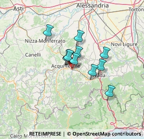 Mappa Via Villeto, 15010 Visone AL, Italia (8.77727)