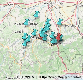 Mappa Via Villeto, 15010 Visone AL, Italia (9.9155)