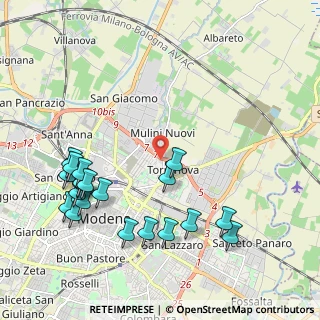 Mappa Via Chiesa Damiano, 41122 Modena MO, Italia (2.431)