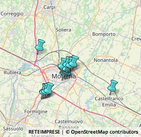 Mappa Via Chiesa Damiano, 41122 Modena MO, Italia (5.09857)