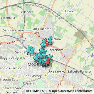 Mappa Via Donati Pio, 41122 Modena MO, Italia (1.5965)