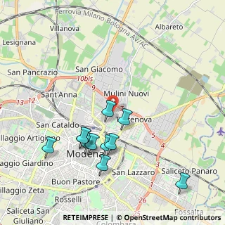 Mappa Via Donati Pio, 41122 Modena MO, Italia (2.01364)