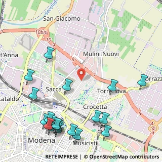 Mappa Via Donati Pio, 41122 Modena MO, Italia (1.469)