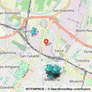 Mappa Via Marcantonio Parenti, 41122 Modena MO, Italia (1.4495)