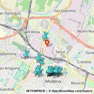 Mappa Via Marcantonio Parenti, 41122 Modena MO, Italia (1.285)