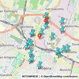 Mappa Via Marcantonio Parenti, 41122 Modena MO, Italia (1.0455)