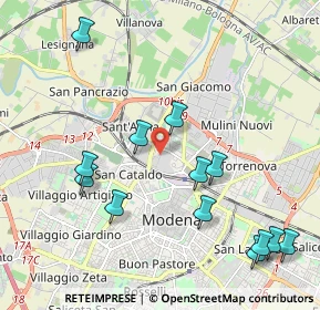 Mappa Via Marcantonio Parenti, 41122 Modena MO, Italia (2.34462)