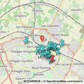 Mappa Via Marcantonio Parenti, 41122 Modena MO, Italia (1.648)