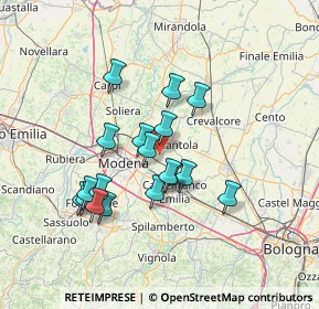Mappa Via Maestra di Bagazzano, 41015 Nonantola MO, Italia (12.33222)