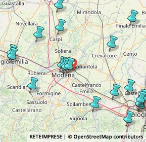 Mappa Strada Fossa Monda Nord, 41122 Modena MO, Italia (21.7405)