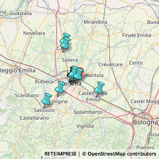 Mappa Strada Fossa Monda Nord, 41122 Modena MO, Italia (7.85286)