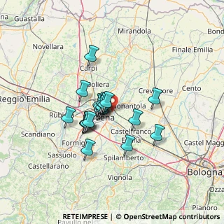 Mappa Strada Fossa Monda Nord, 41122 Modena MO, Italia (9.495)