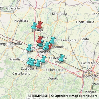 Mappa Strada Fossa Monda Nord, 41122 Modena MO, Italia (11.88538)