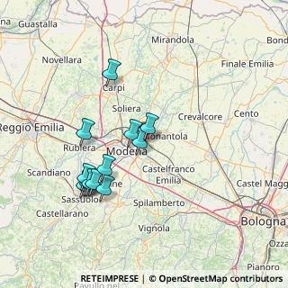 Mappa Strada Fossa Monda Nord, 41122 Modena MO, Italia (13.96667)