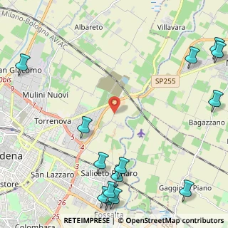 Mappa Strada Fossa Monda Nord, 41122 Modena MO, Italia (3.40357)