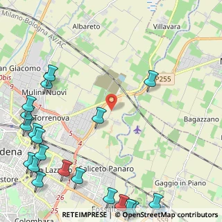 Mappa Strada Fossa Monda Nord, 41122 Modena MO, Italia (3.4605)