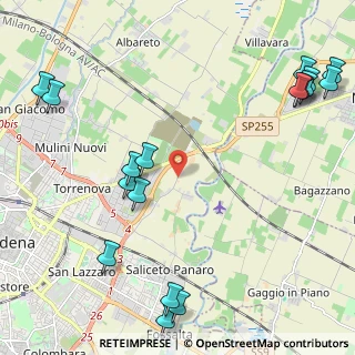 Mappa Strada Fossa Monda Nord, 41122 Modena MO, Italia (3.06235)