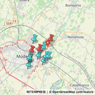 Mappa Strada Fossa Monda Nord, 41122 Modena MO, Italia (2.98917)