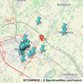 Mappa Strada Fossa Monda Nord, 41122 Modena MO, Italia (4.35158)