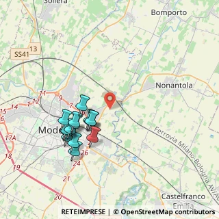 Mappa Strada Fossa Monda Nord, 41122 Modena MO, Italia (3.72286)