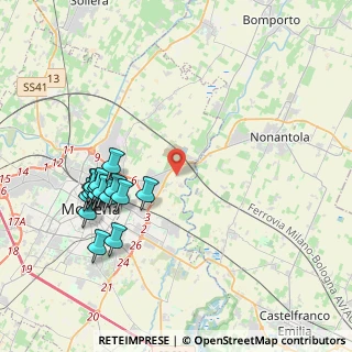 Mappa Strada Fossa Monda Nord, 41122 Modena MO, Italia (4.36176)